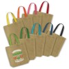 Promotional Coloured Handle Jute Totes
